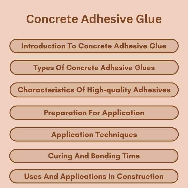 Concrete Adhesive Glue