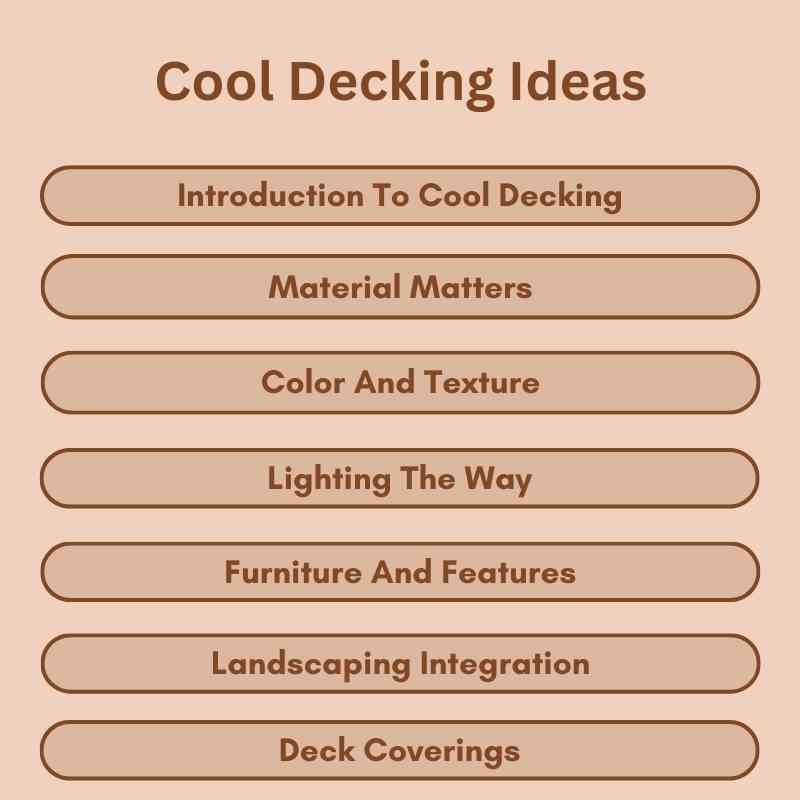 Cool Decking Ideas
