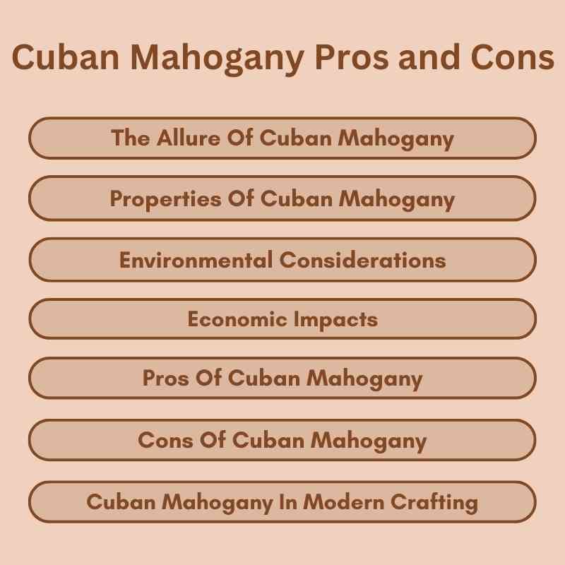 Cuban Mahogany Pros and Cons