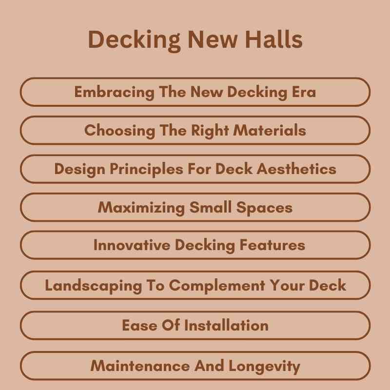 Decking New Halls