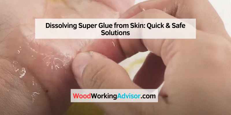 Dissolving Super Glue from Skin