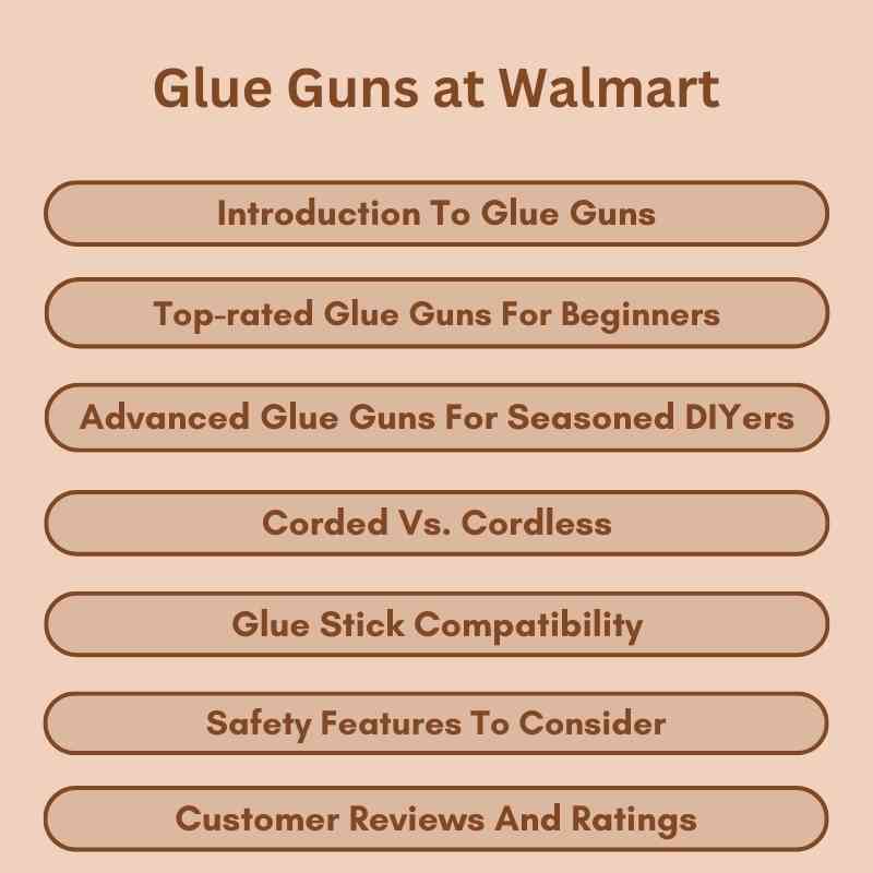 Glue Guns at Walmart