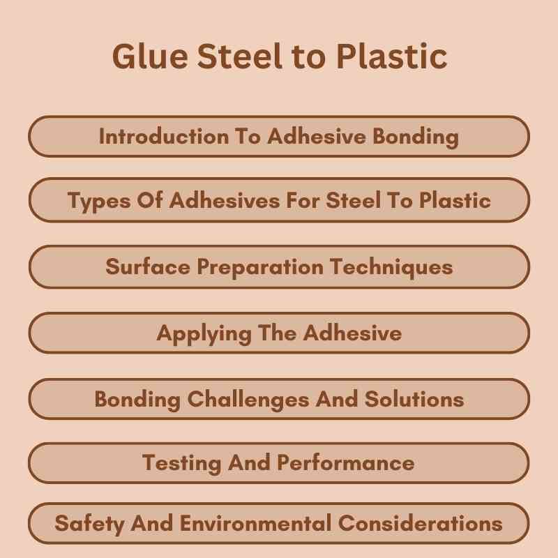 Glue Steel to Plastic