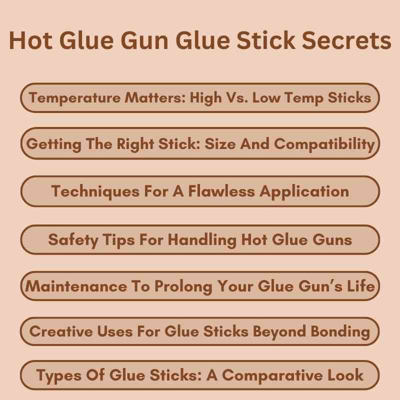 Hot Glue Gun Glue Stick Secrets