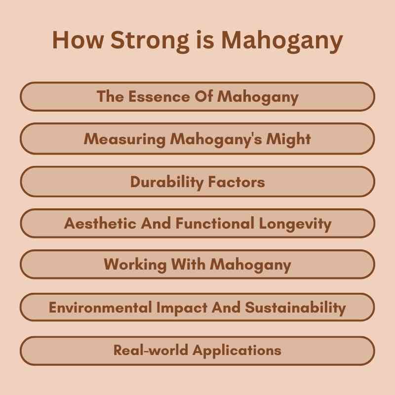 How Strong is Mahogany