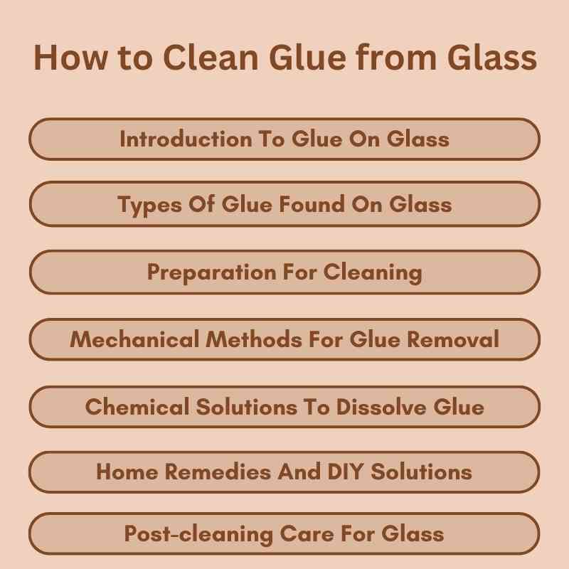 How to Clean Glue from Glass