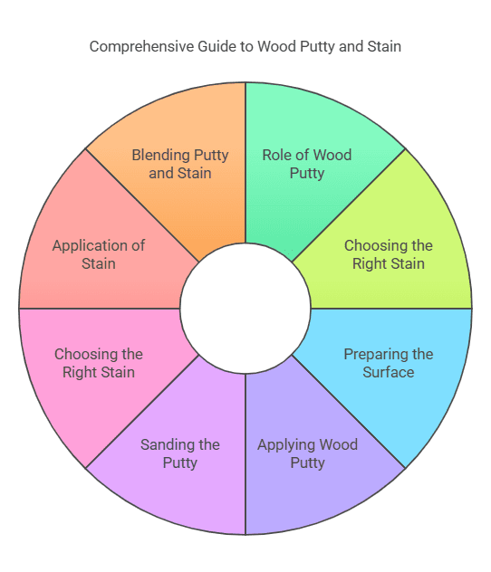 How to Cover Wood Putty With Stain