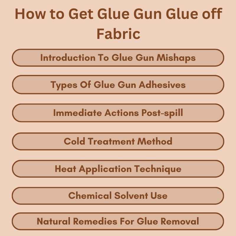 How to Get Glue Gun Glue off Fabric