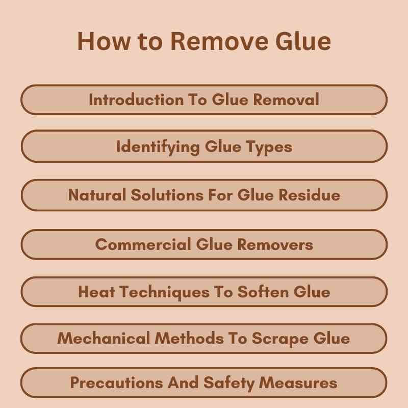 How to Remove Glue