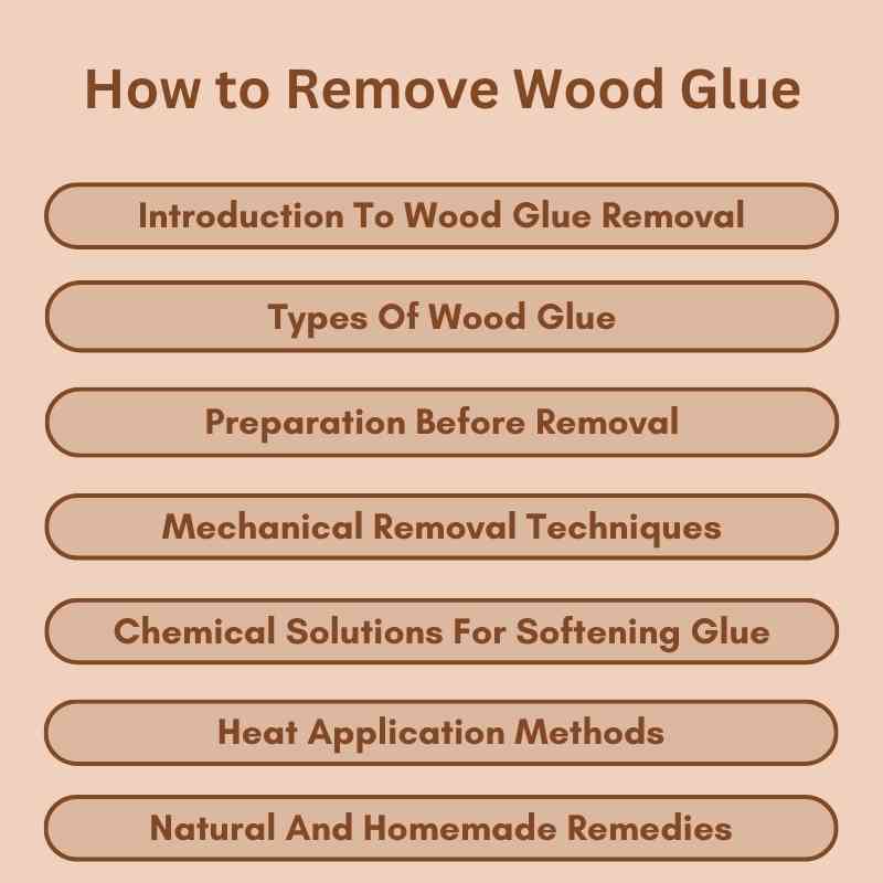 How to Remove Wood Glue