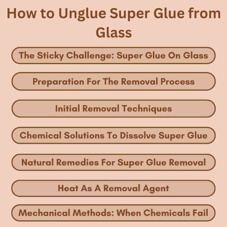 How to Unglue Super Glue from Glass Quick & Easy Tips Woodworking Advisor
