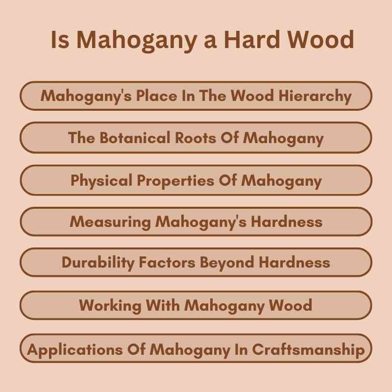 Is Mahogany a Hard Wood