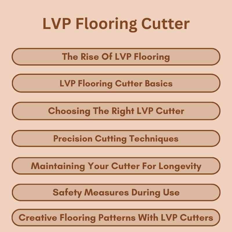 LVP Flooring Cutter