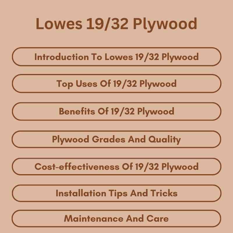 Lowes 1932 Plywood