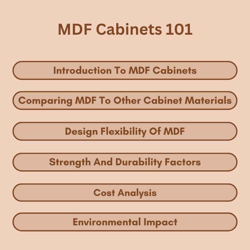 MDF Cabinets 101