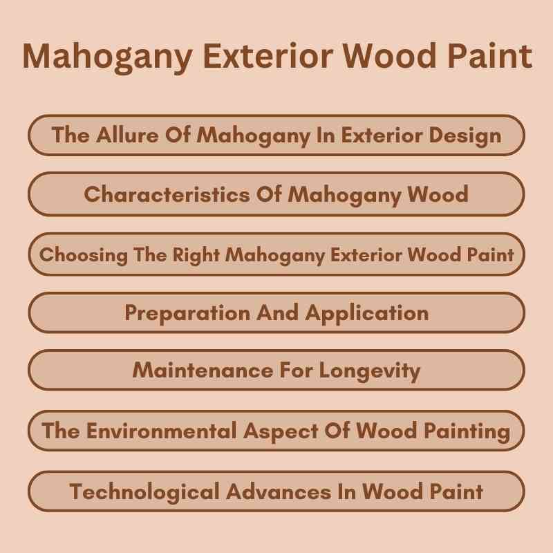 Mahogany Exterior Wood Paint