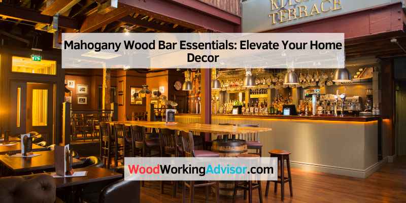 Mahogany Wood Bar Essentials