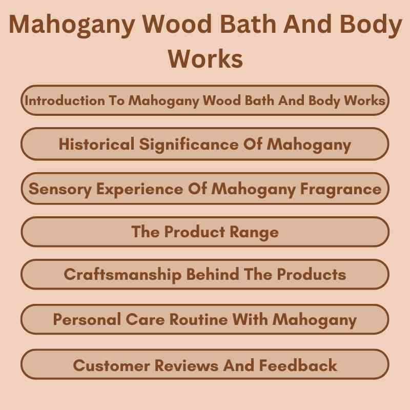 Mahogany Wood Bath And Body Works