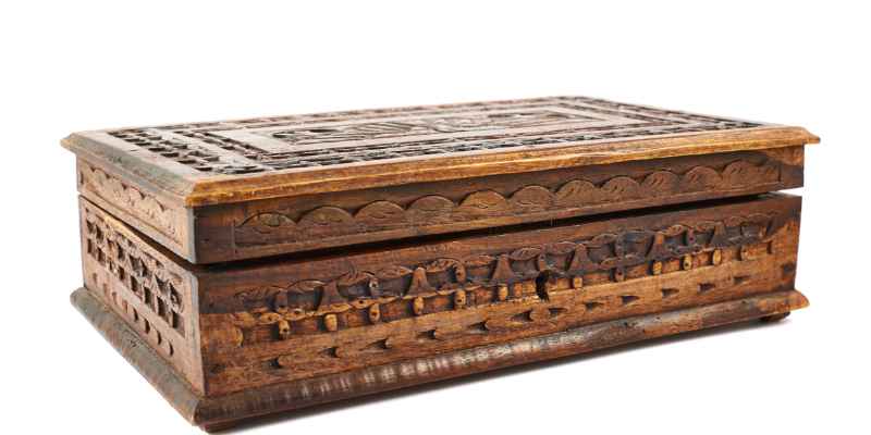 Mahogany Wood Casket