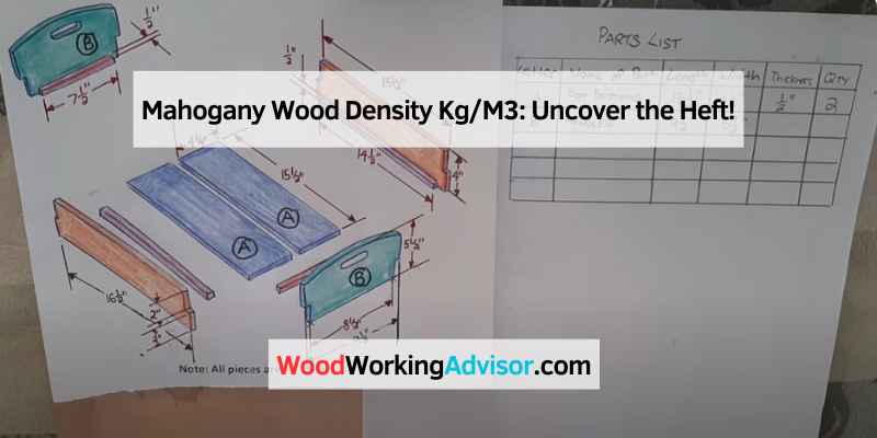 Mahogany Wood Density KgM3