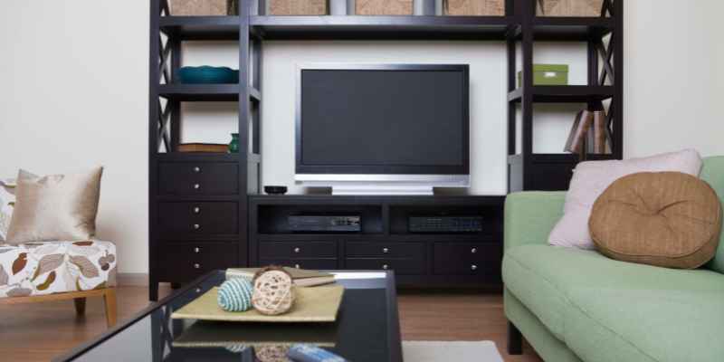 Mahogany Wood Entertainment Center