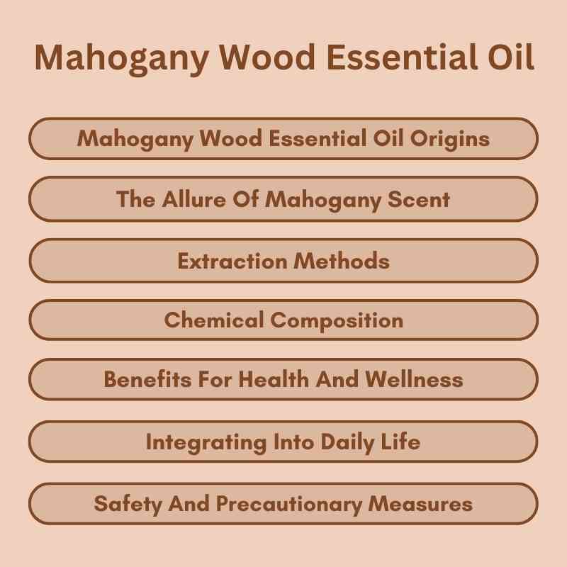 Mahogany Wood Essential Oil