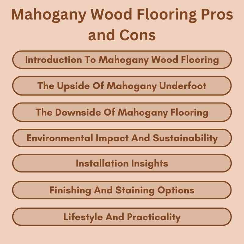 Mahogany Wood Flooring Pros and Cons