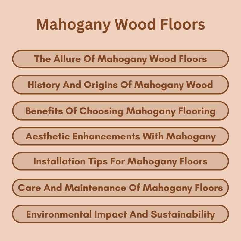 Mahogany Wood Floors