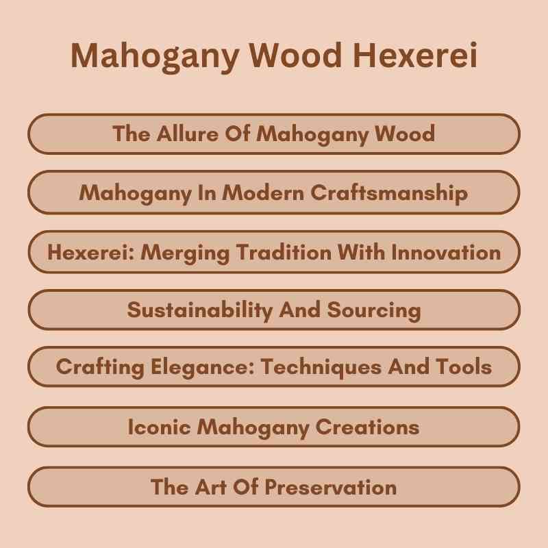 Mahogany Wood Hexerei