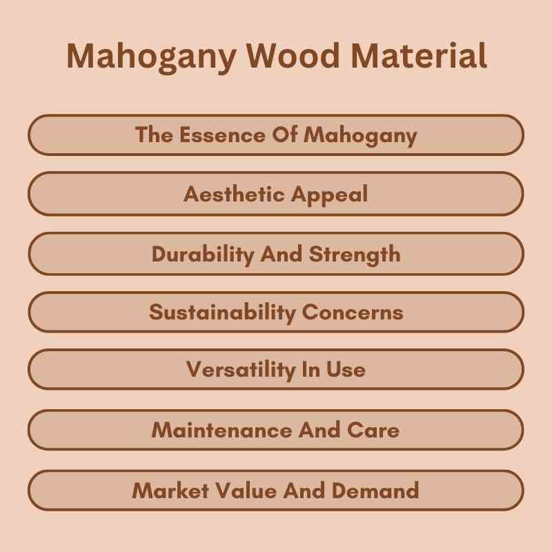 Mahogany Wood Material