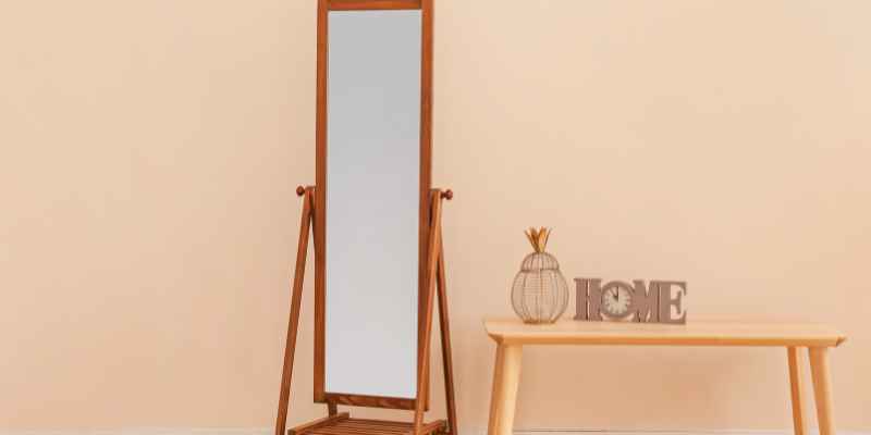 Mahogany Wood Mirror