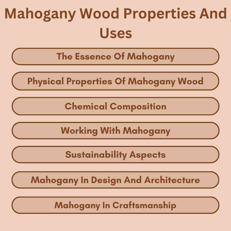 Mahogany Wood Properties And Uses