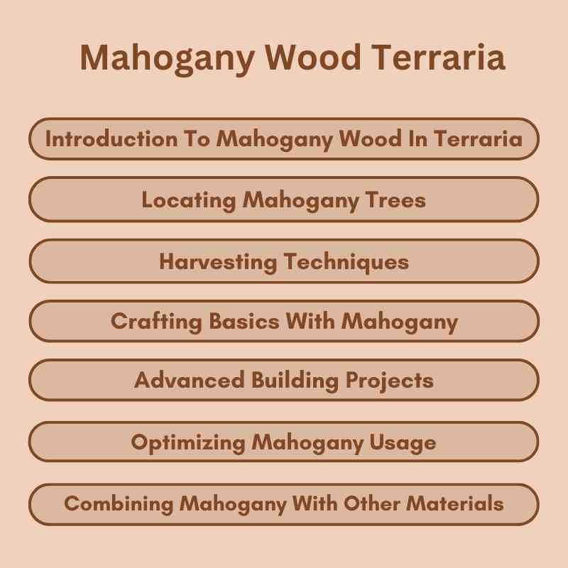 Mahogany Wood Terraria