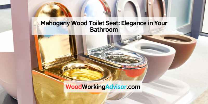 Mahogany Wood Toilet Seat