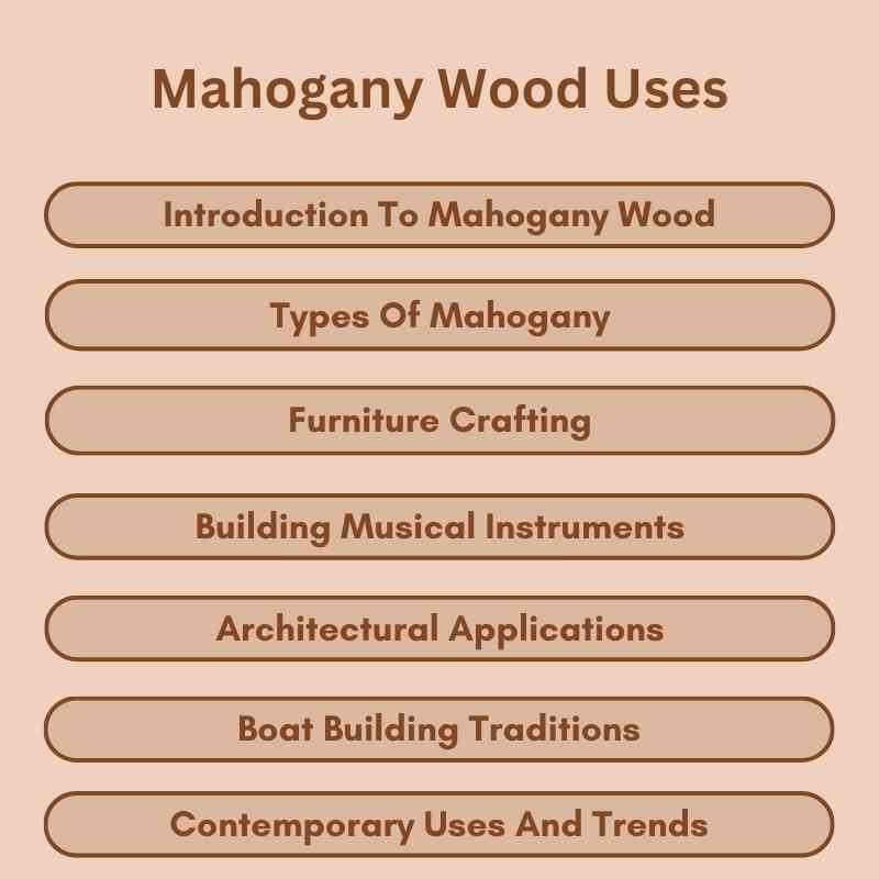 Mahogany Wood Uses