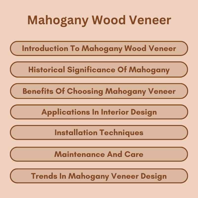 Mahogany Wood Veneer