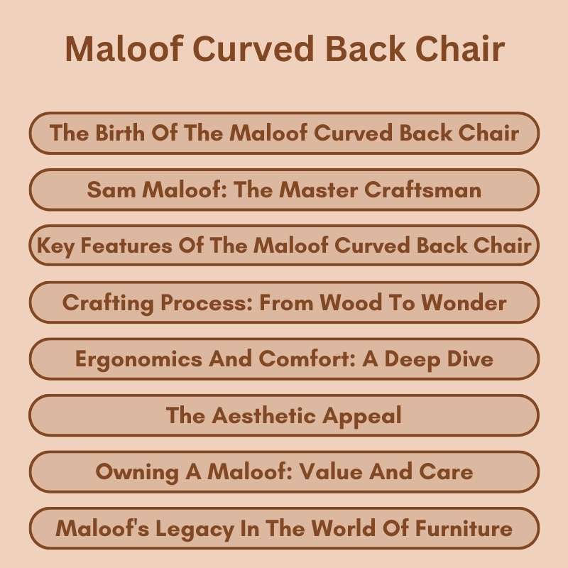 Maloof Curved Back Chair