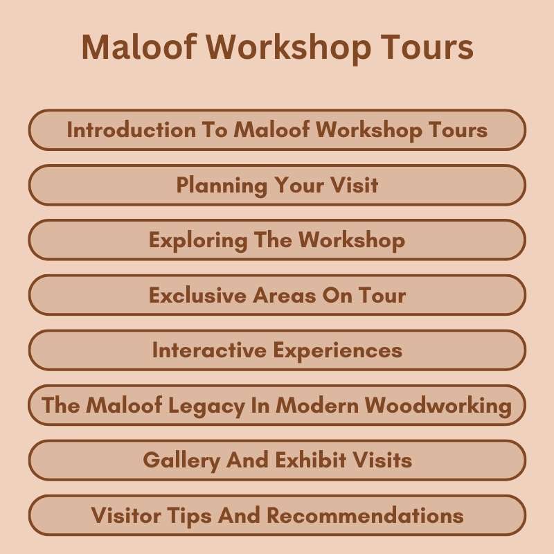 Maloof Workshop Tours