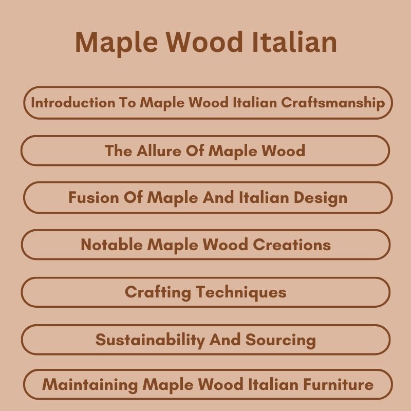 Maple Wood Italian