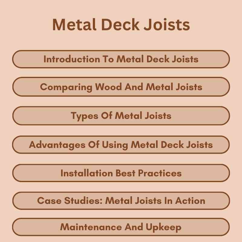 Metal Deck Joists