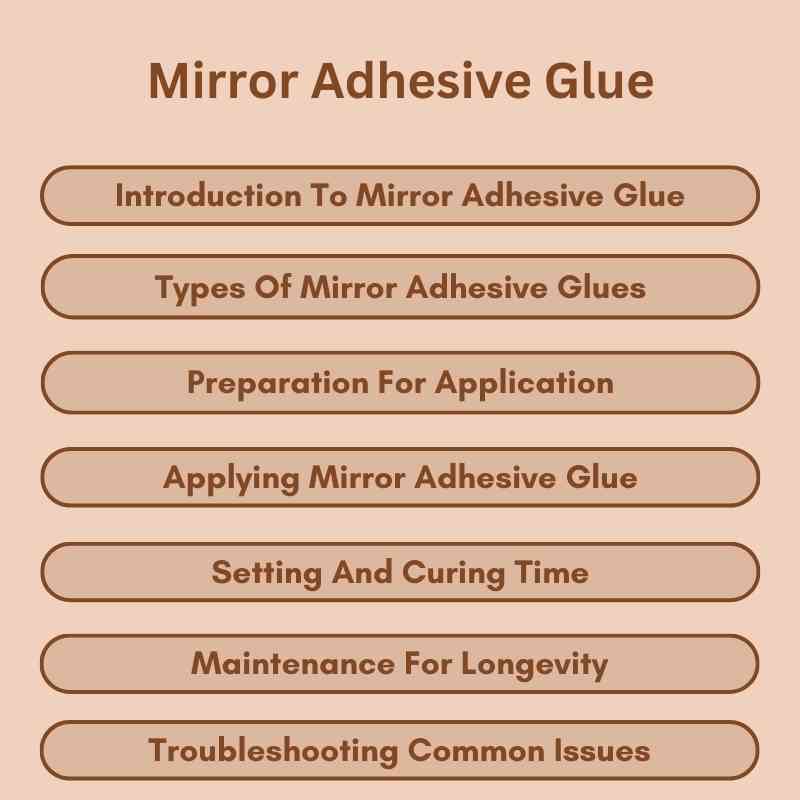 Mirror Adhesive Glue Secrets to a Lasting Shine Woodworking Advisor