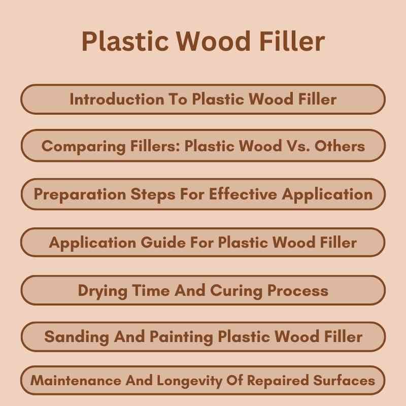 Plastic Wood Filler