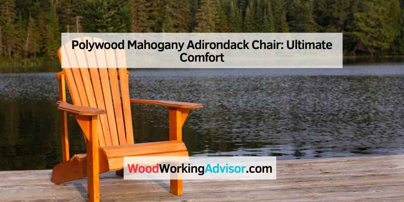 Polywood Mahogany Adirondack Chair