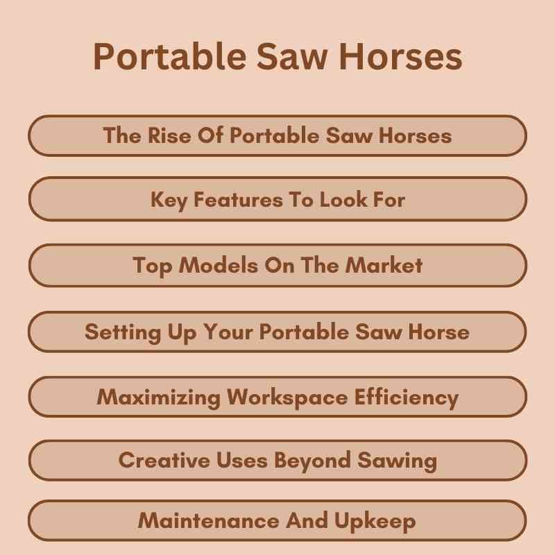 Portable Saw Horses