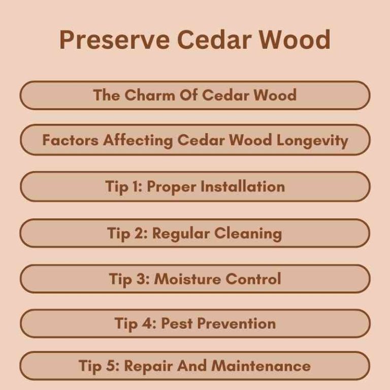 Preserve Cedar Wood 5 Expert Tips for Longevity Woodworking Advisor