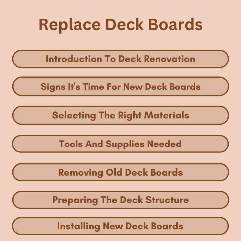 Replace Deck Boards