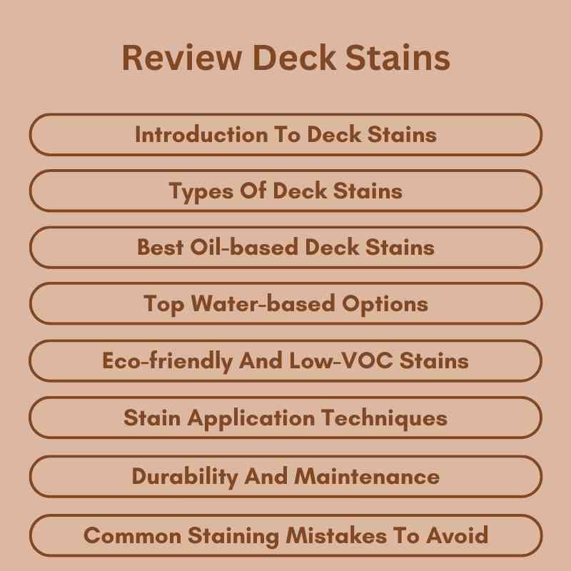 Review Deck Stains