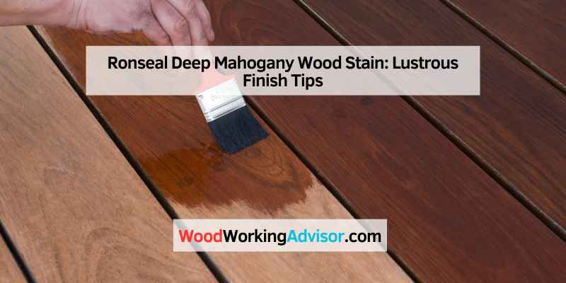 Ronseal Deep Mahogany Wood Stain