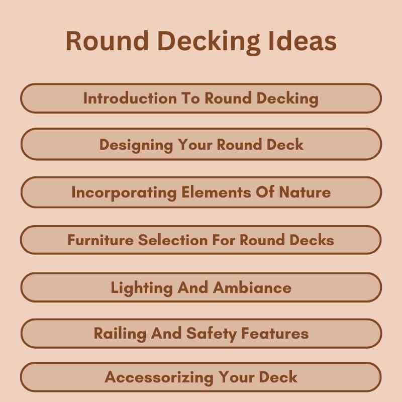 Round Decking Ideas