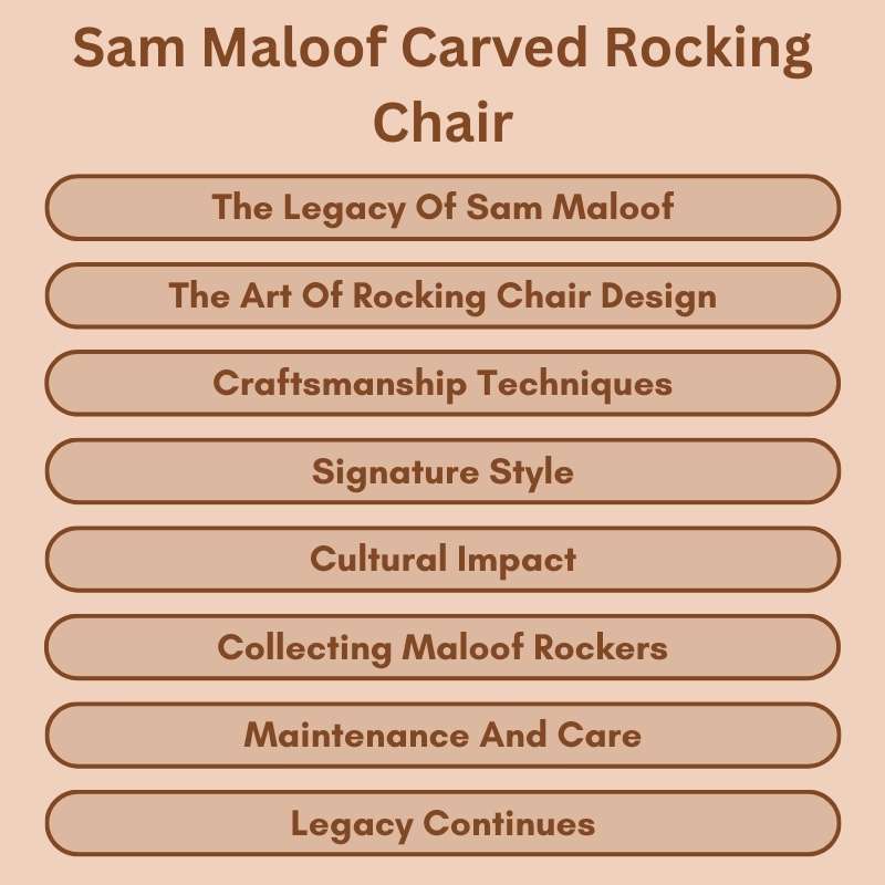 Sam Maloof Carved Rocking Chair